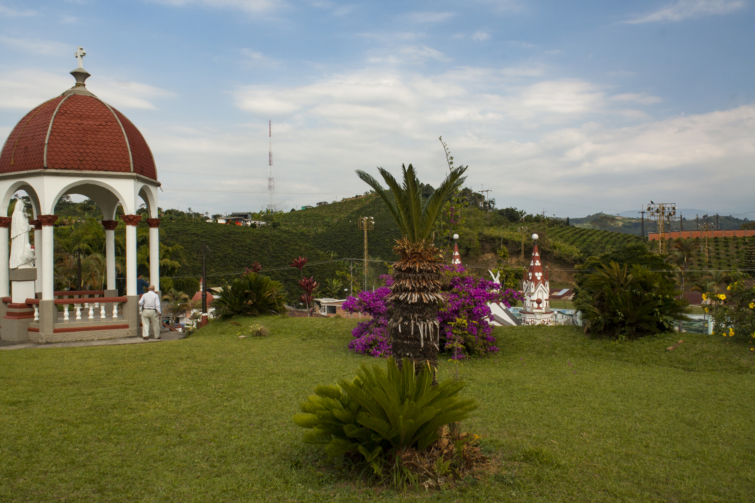 Vista del cementerio Marsella, Risaralda, Colombia