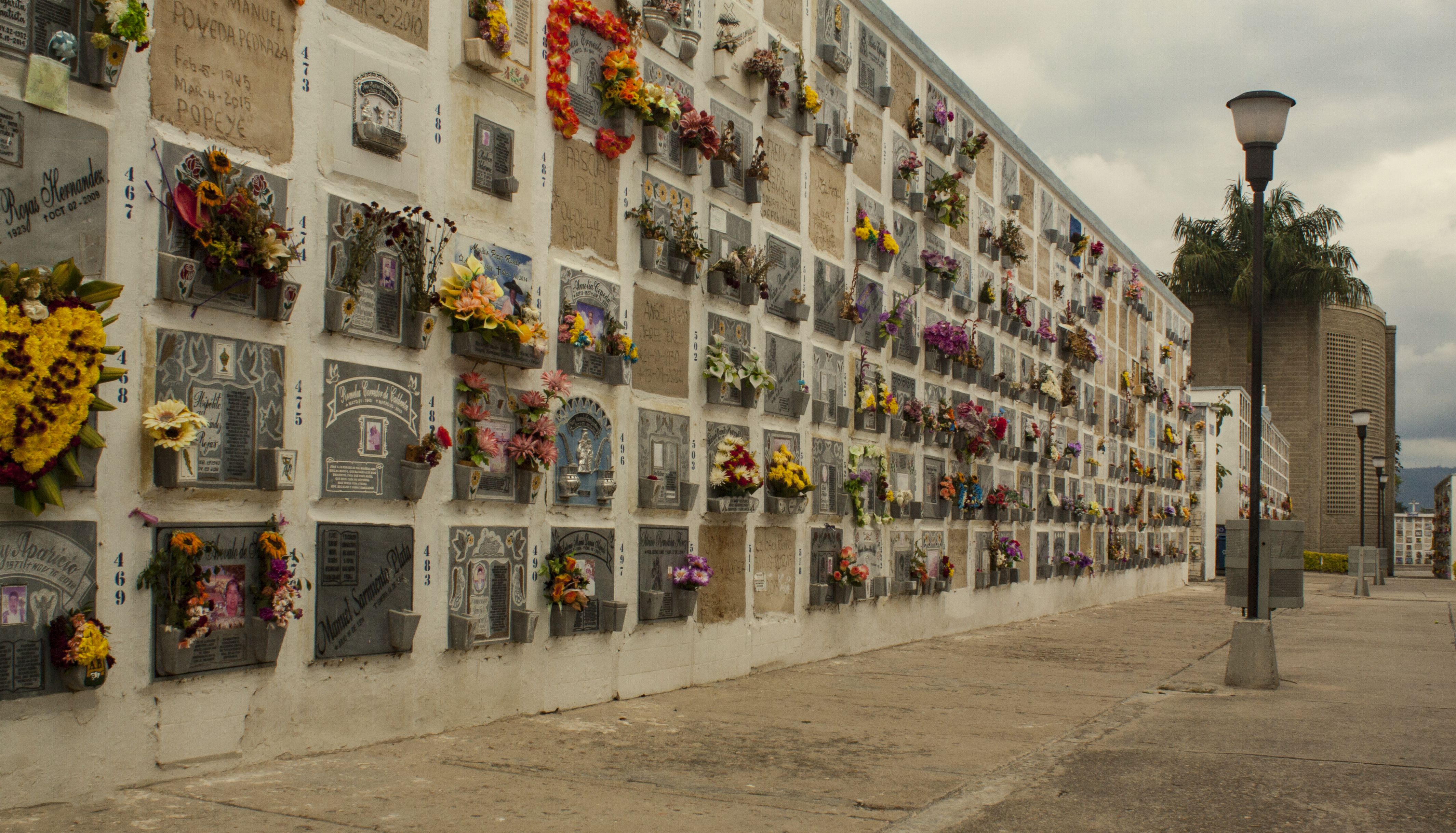 Los osarios cementerio de Bucaramanga, Santander, Colombia