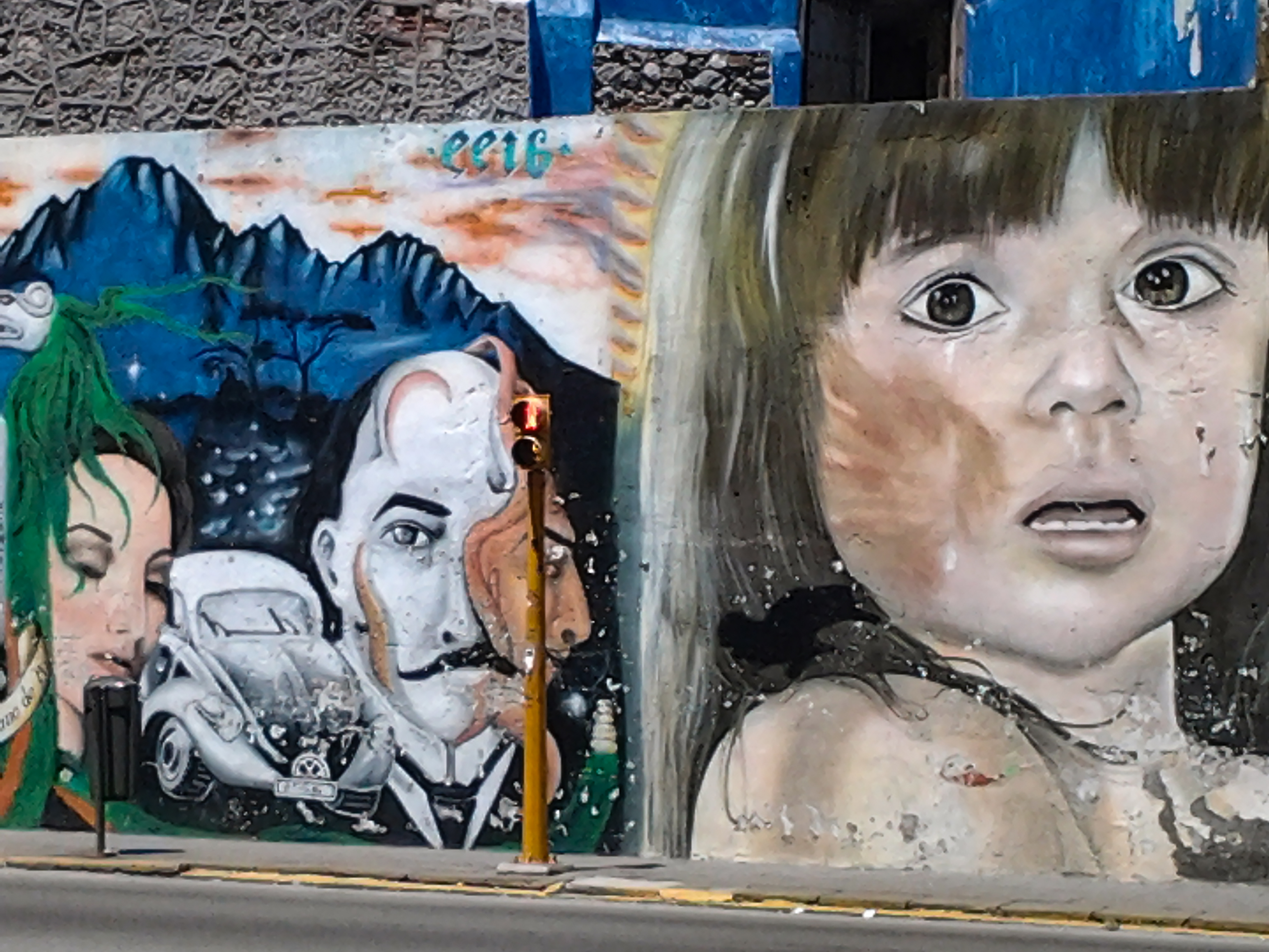 Mural en las calles ciudad de Puebla, Puebla, México