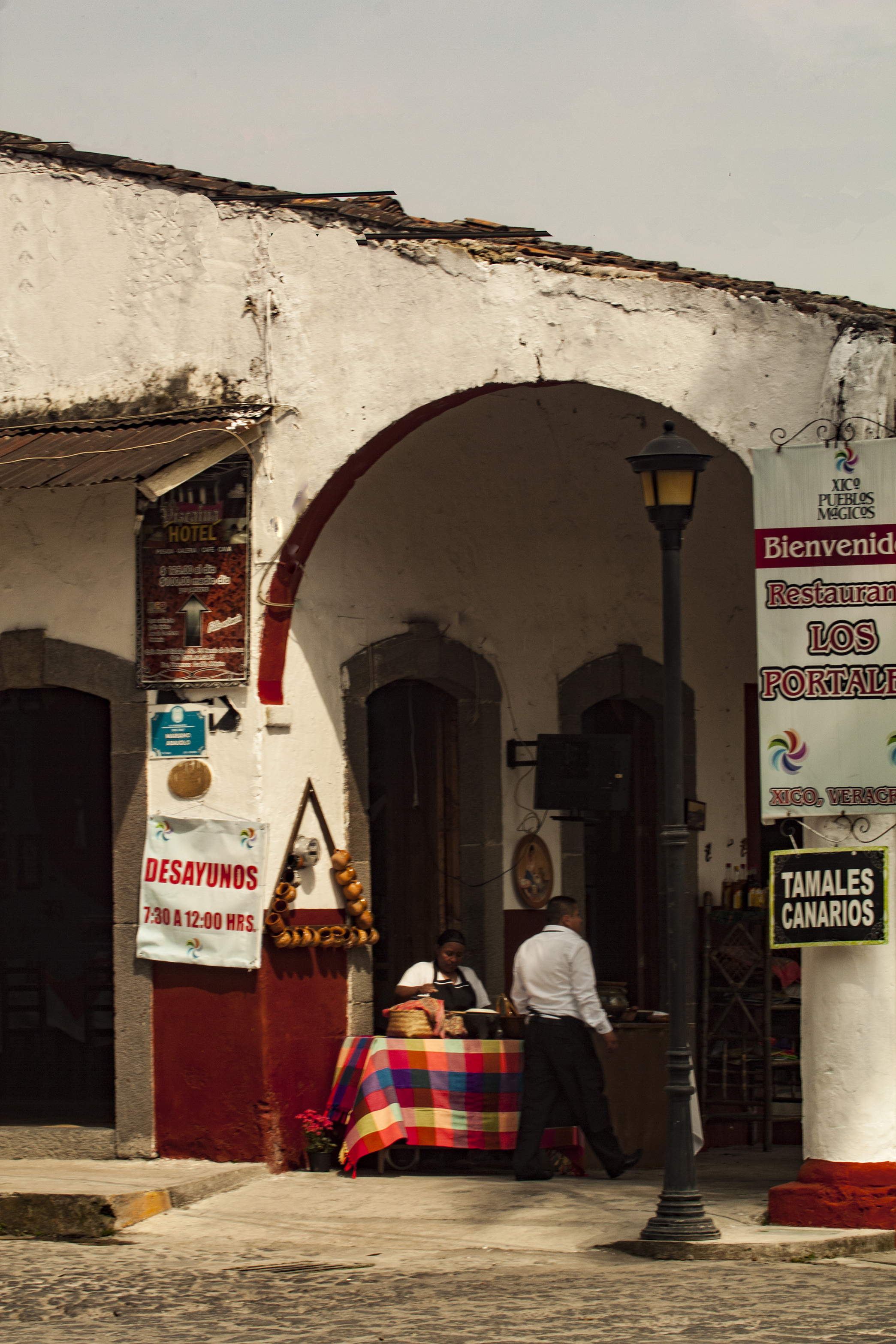 Los portales Xico, Veracruz, México