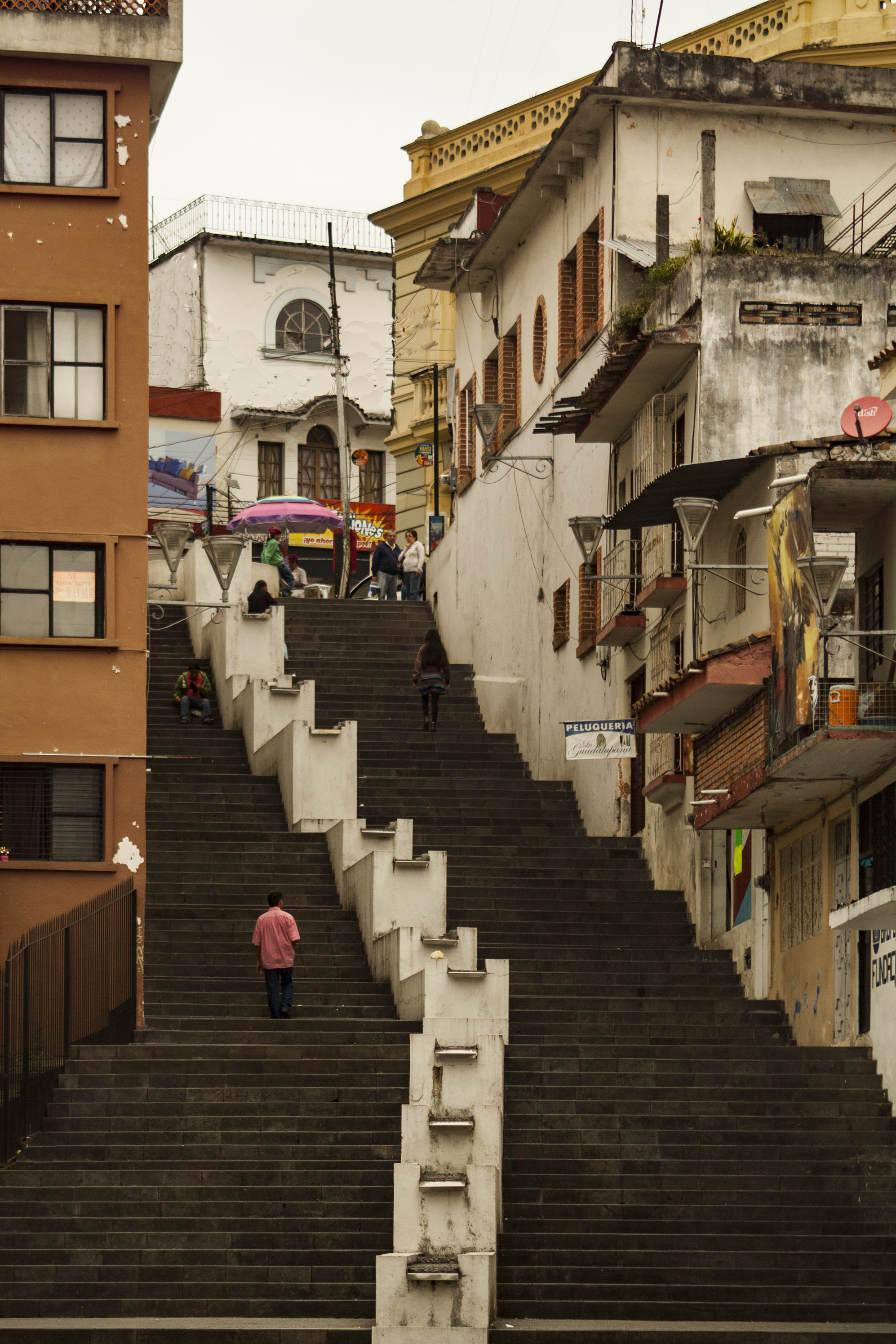 Escaleras de la calle Centro de Xalapa, Veracruz, México
