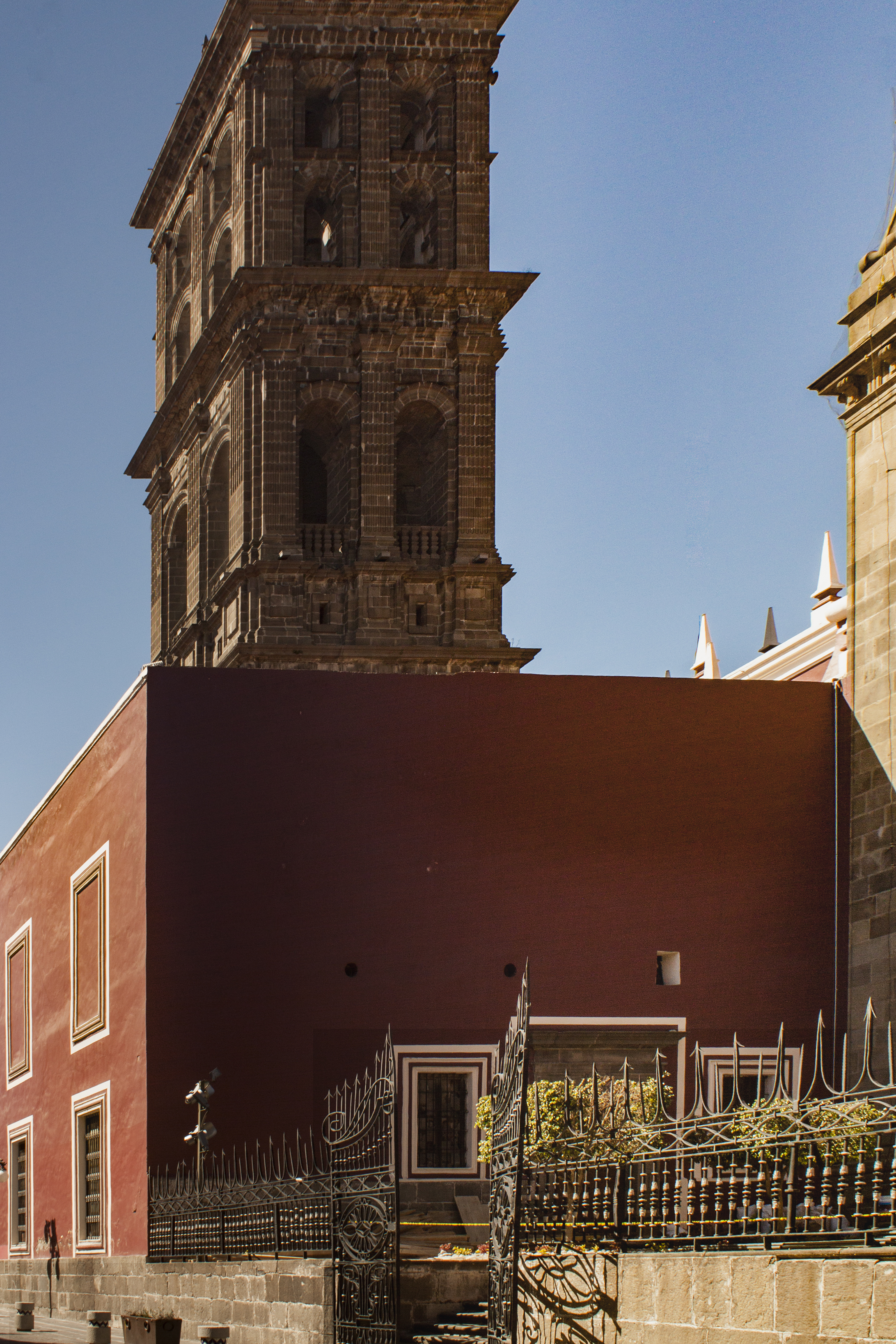 El patio centro histórico de Püebla, Puebla, México