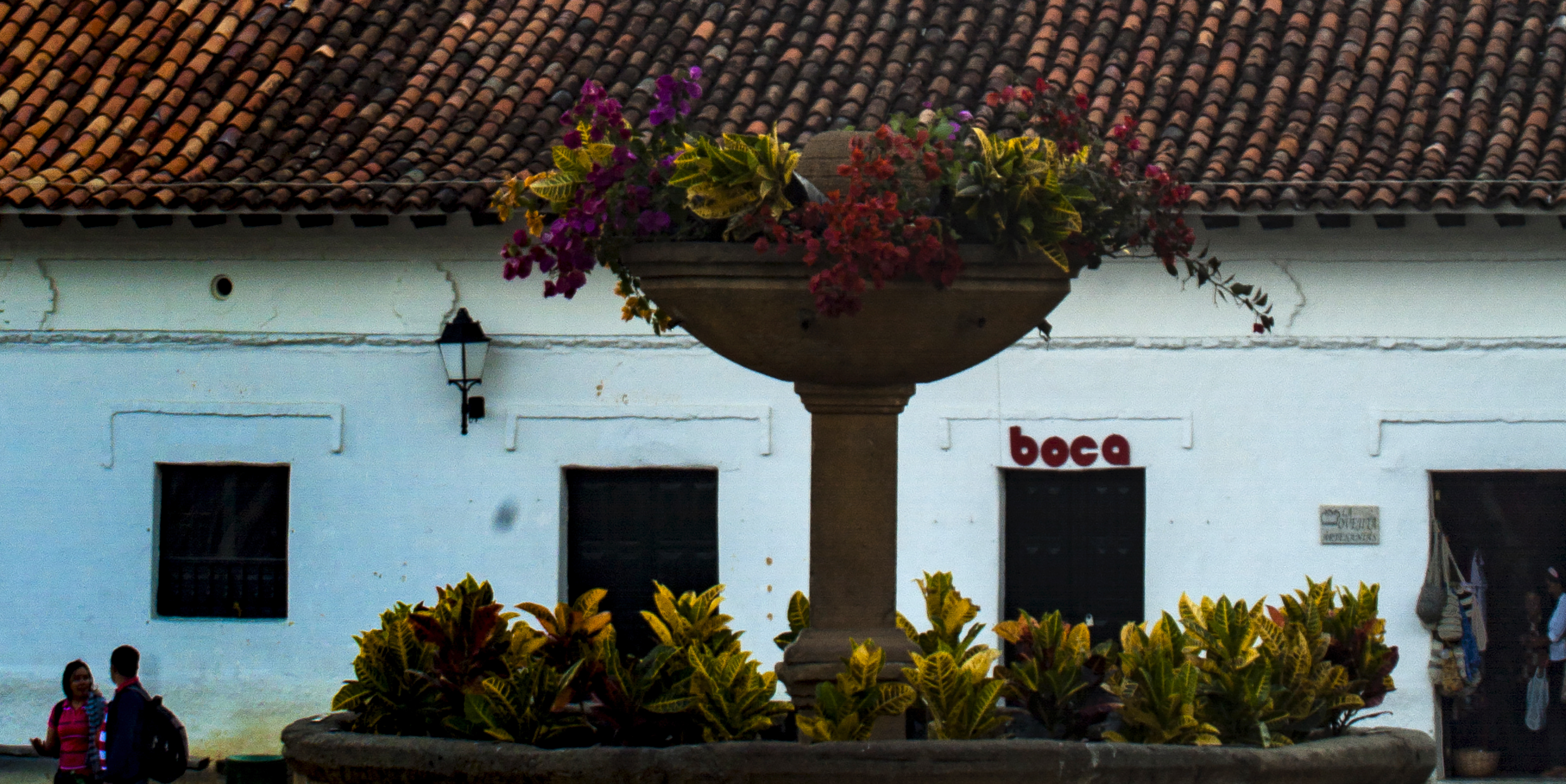 La fuente Villa de Leyva, Boyacá, Colombia