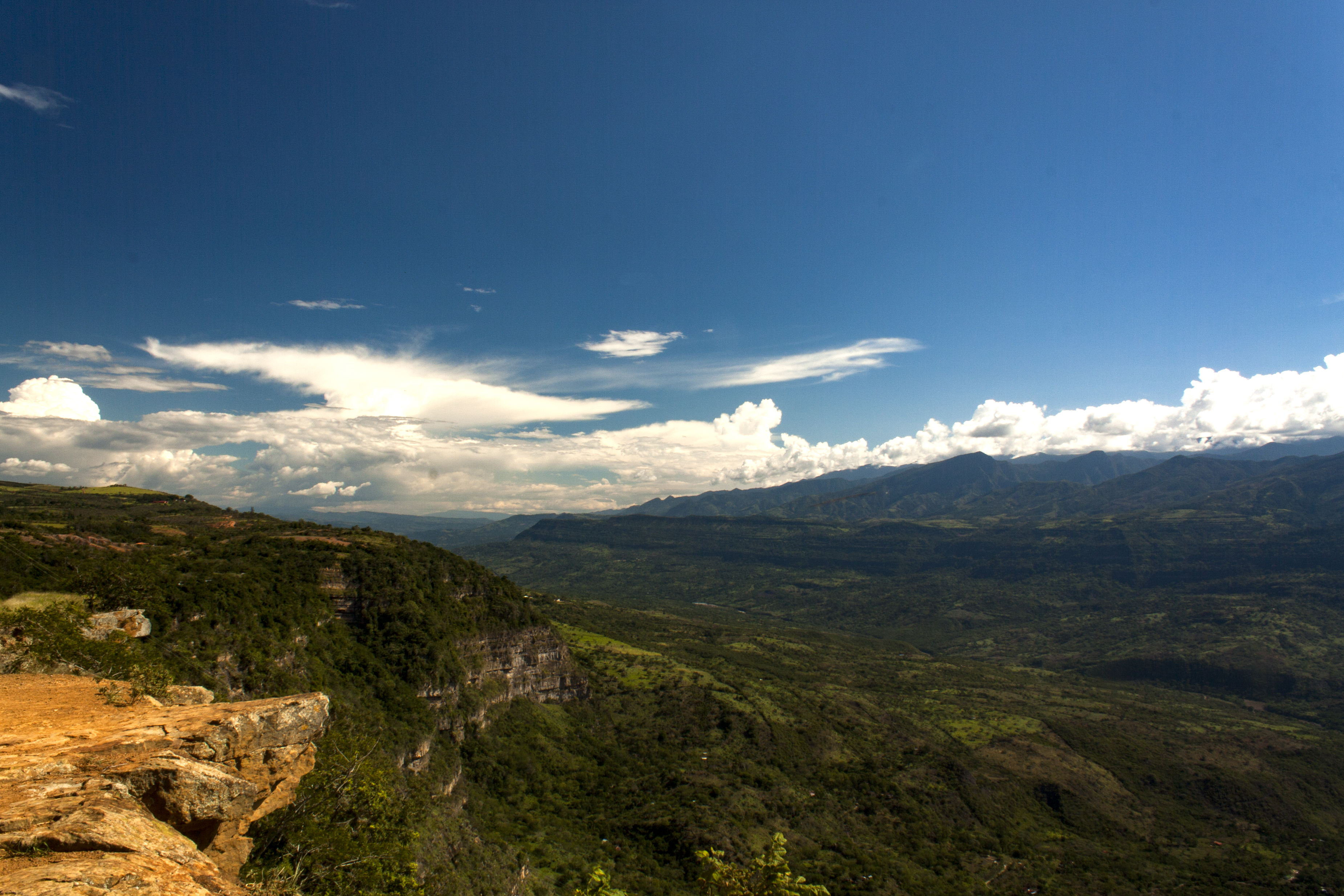 Vista del Cañón Salto del Mico, Barichara, Santander, Colombia