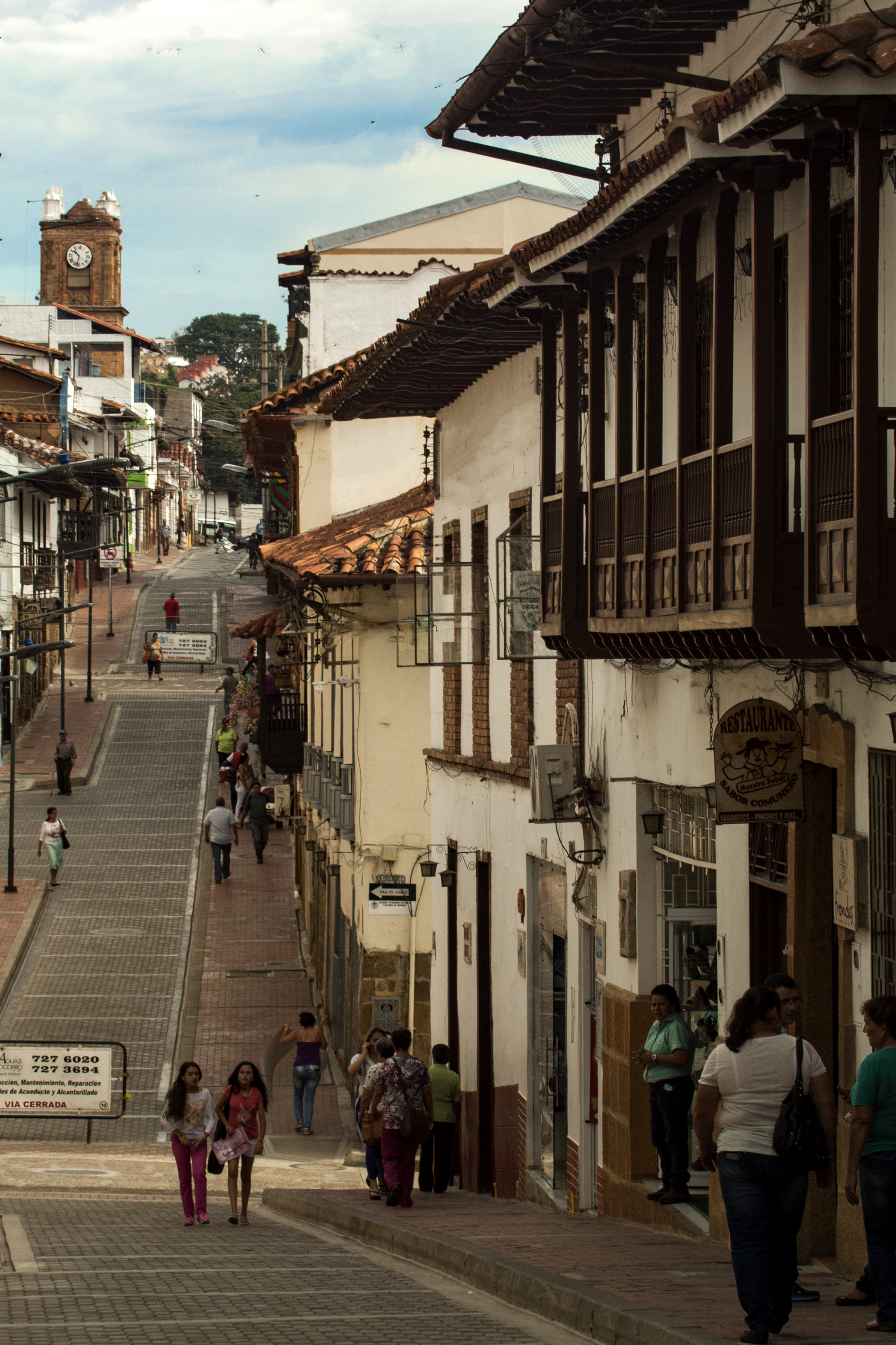 En la calle Socorro, Santander. Colombia