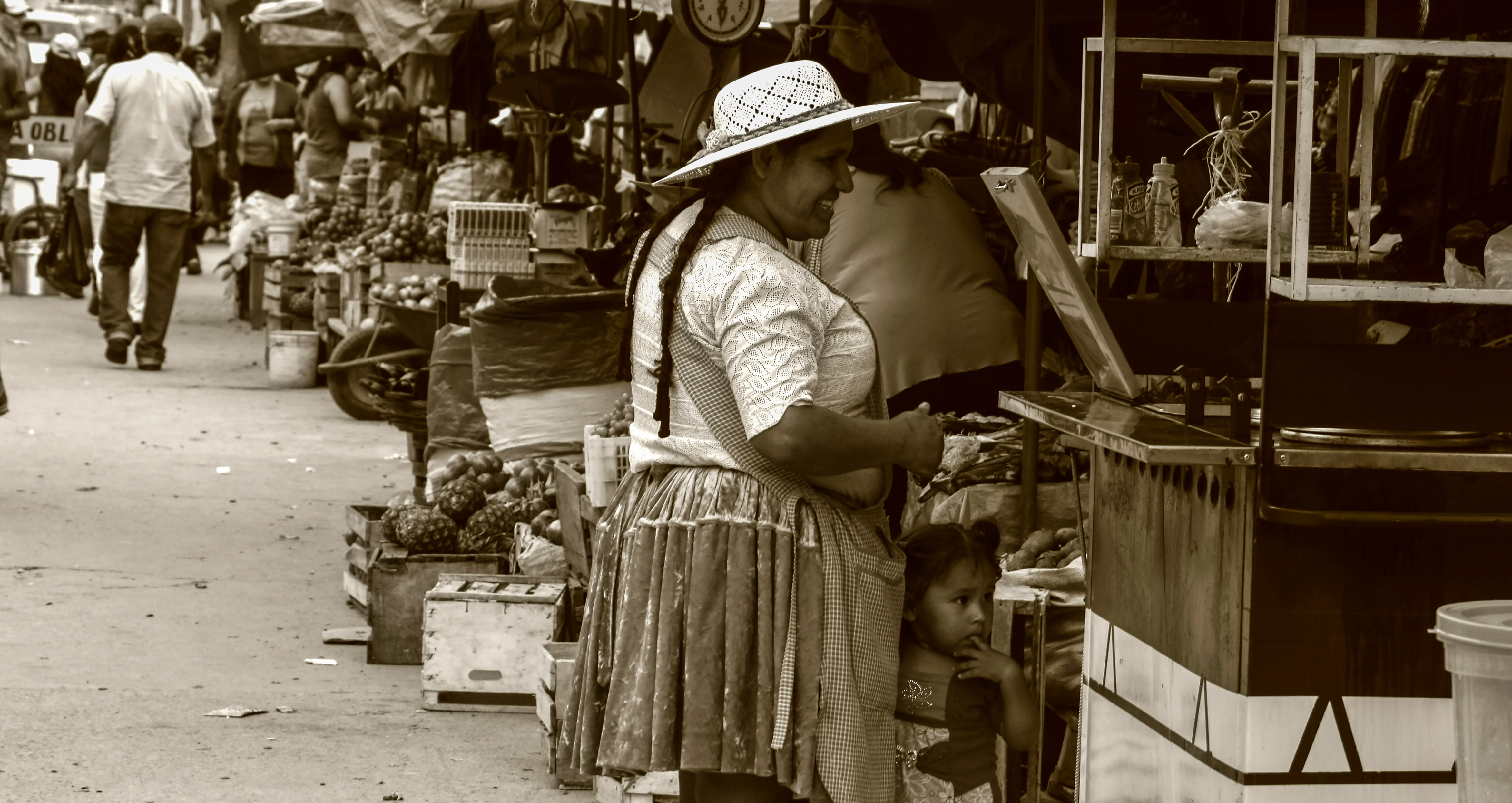 El mercado Samaipata, Santa Cruz, Bolivia