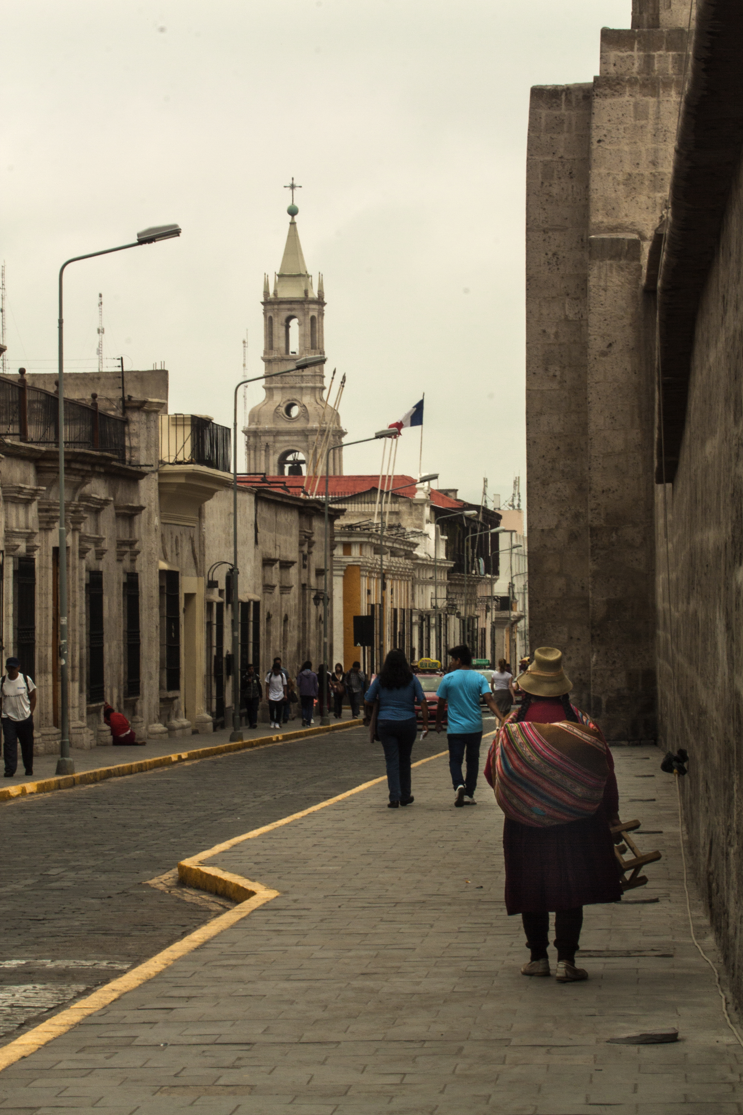 Calles de centro ciudad de Arequipa, Arequipa, Perú
