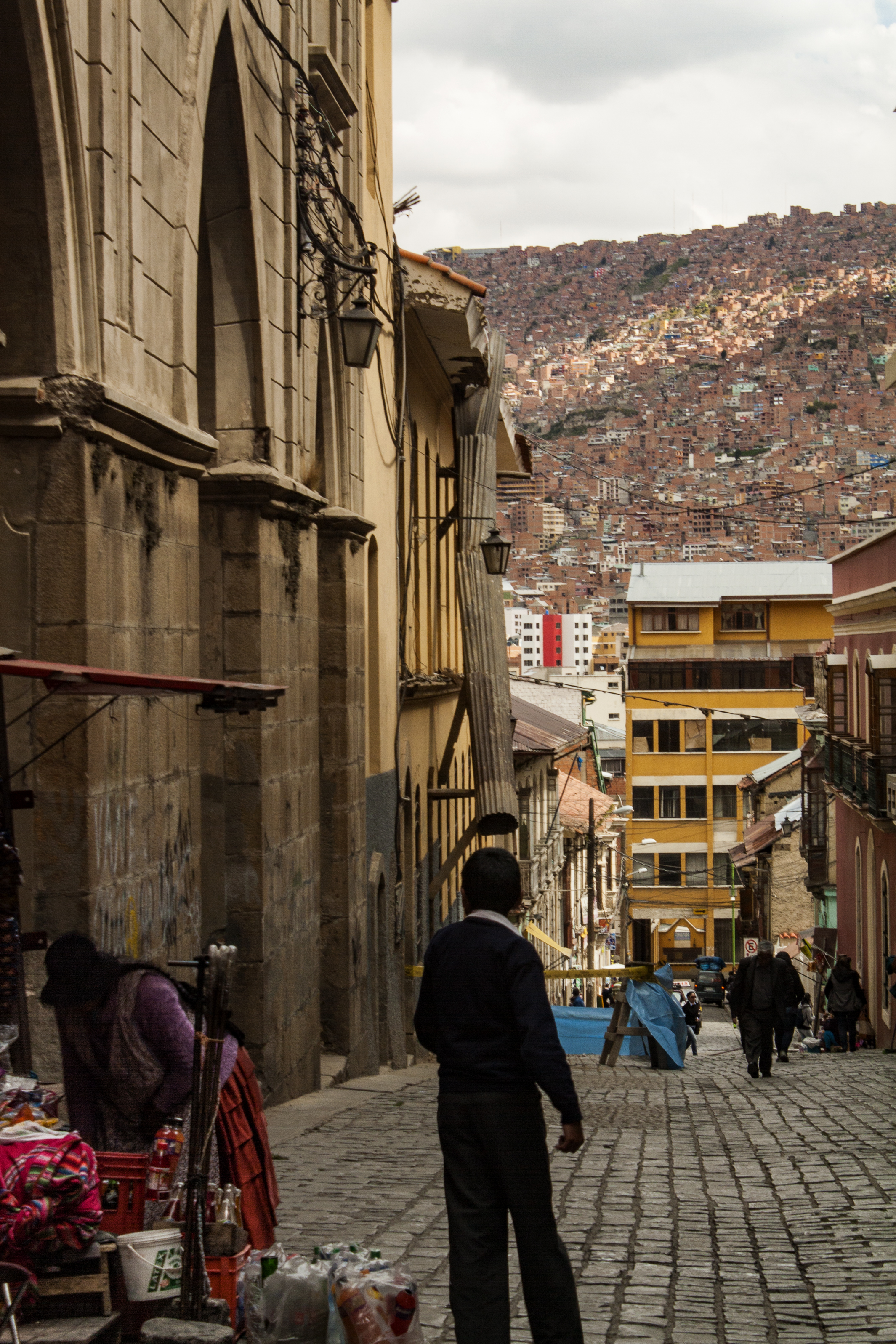 Callejuelas de centro ciudad de La Paz, La Paz, Bolivia