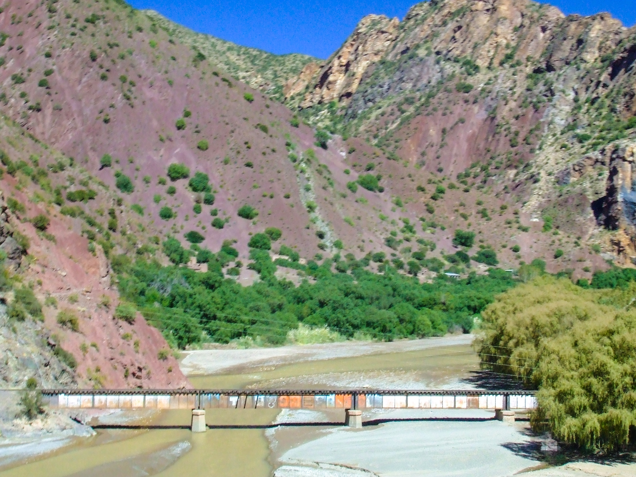El puente del ferrocarril Tupiza, Potosí, Bolivia