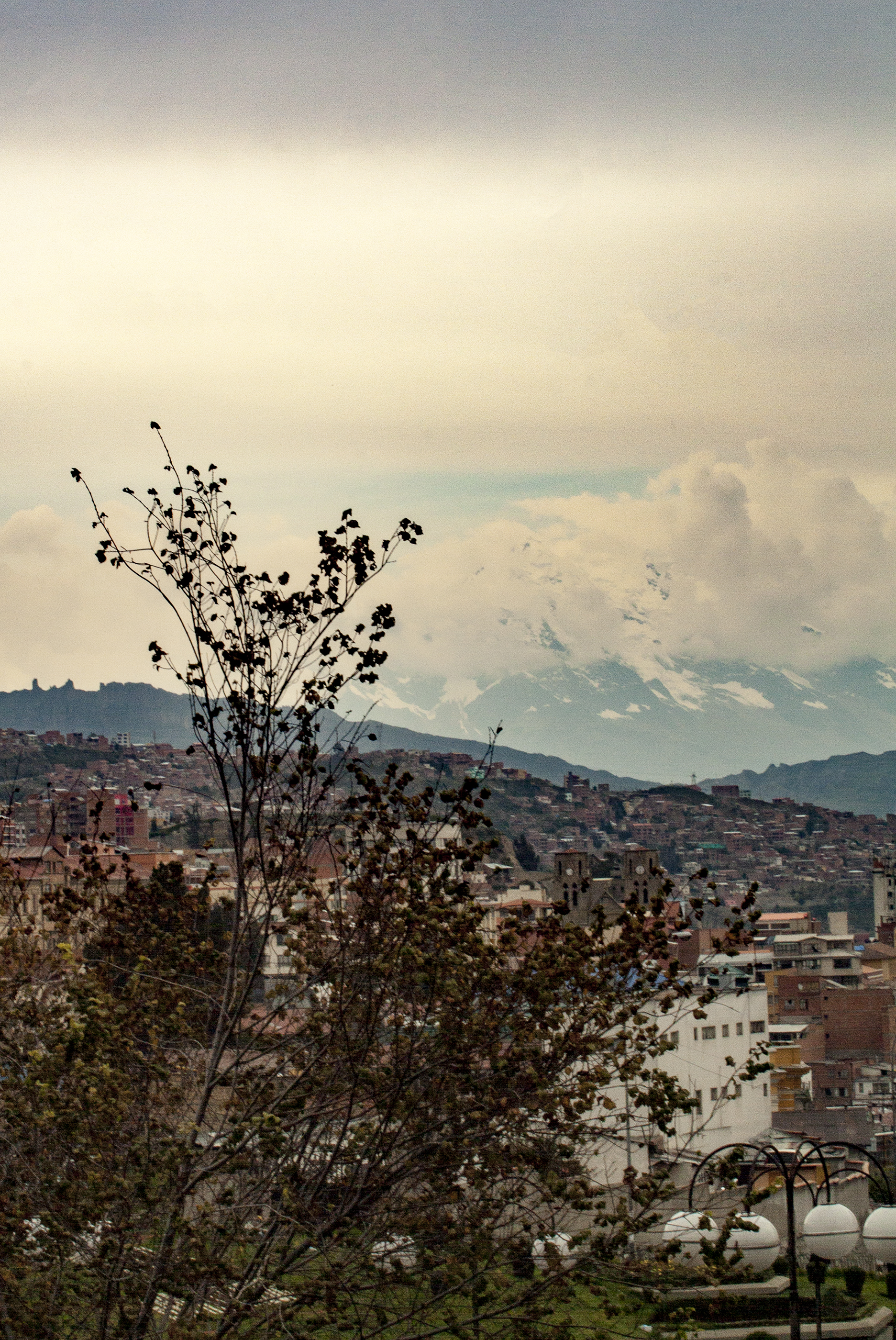 Vista hacia los nevados La Paz, La Paz, Bolivia