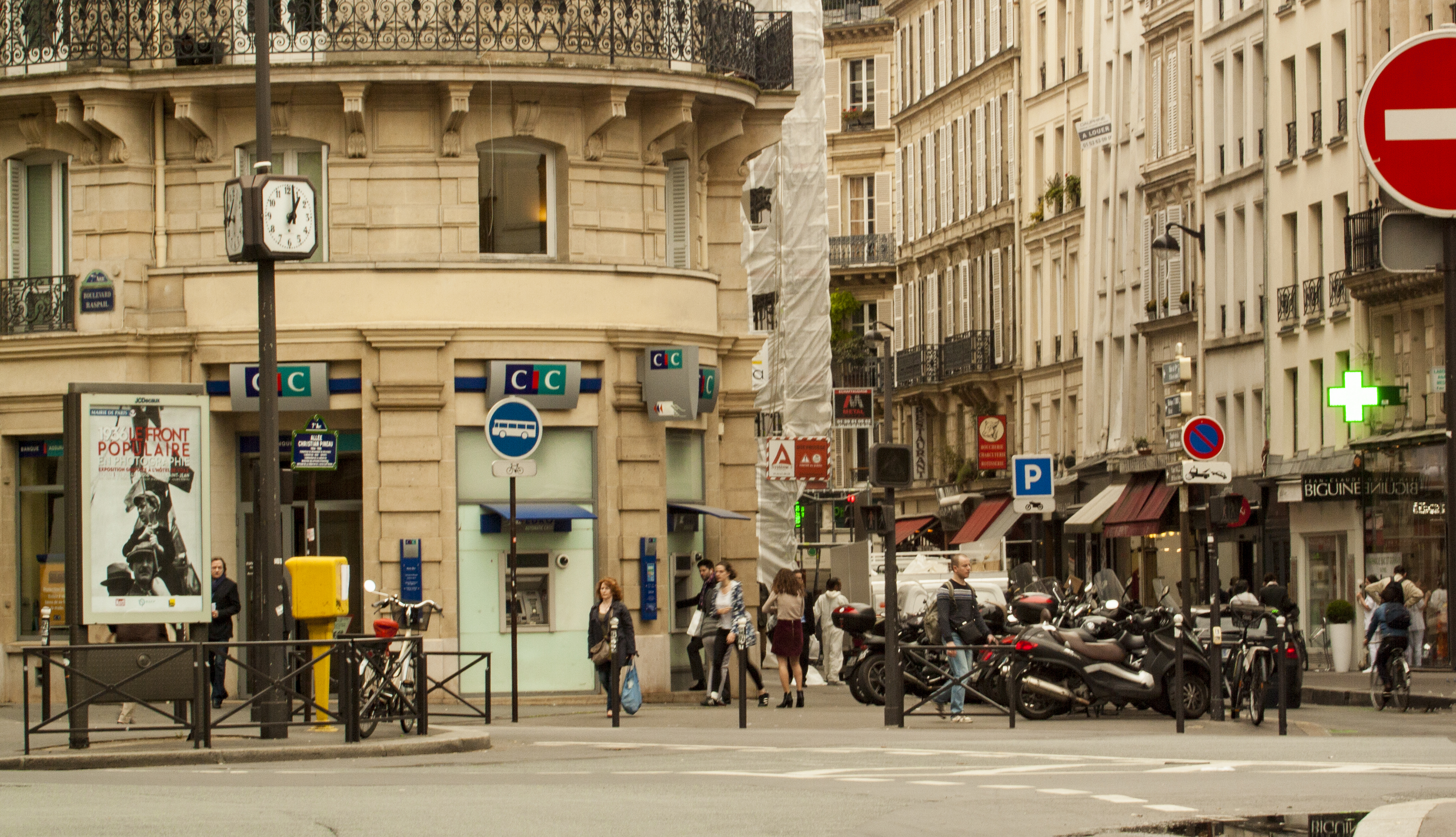 Vida en las calles París, Francia