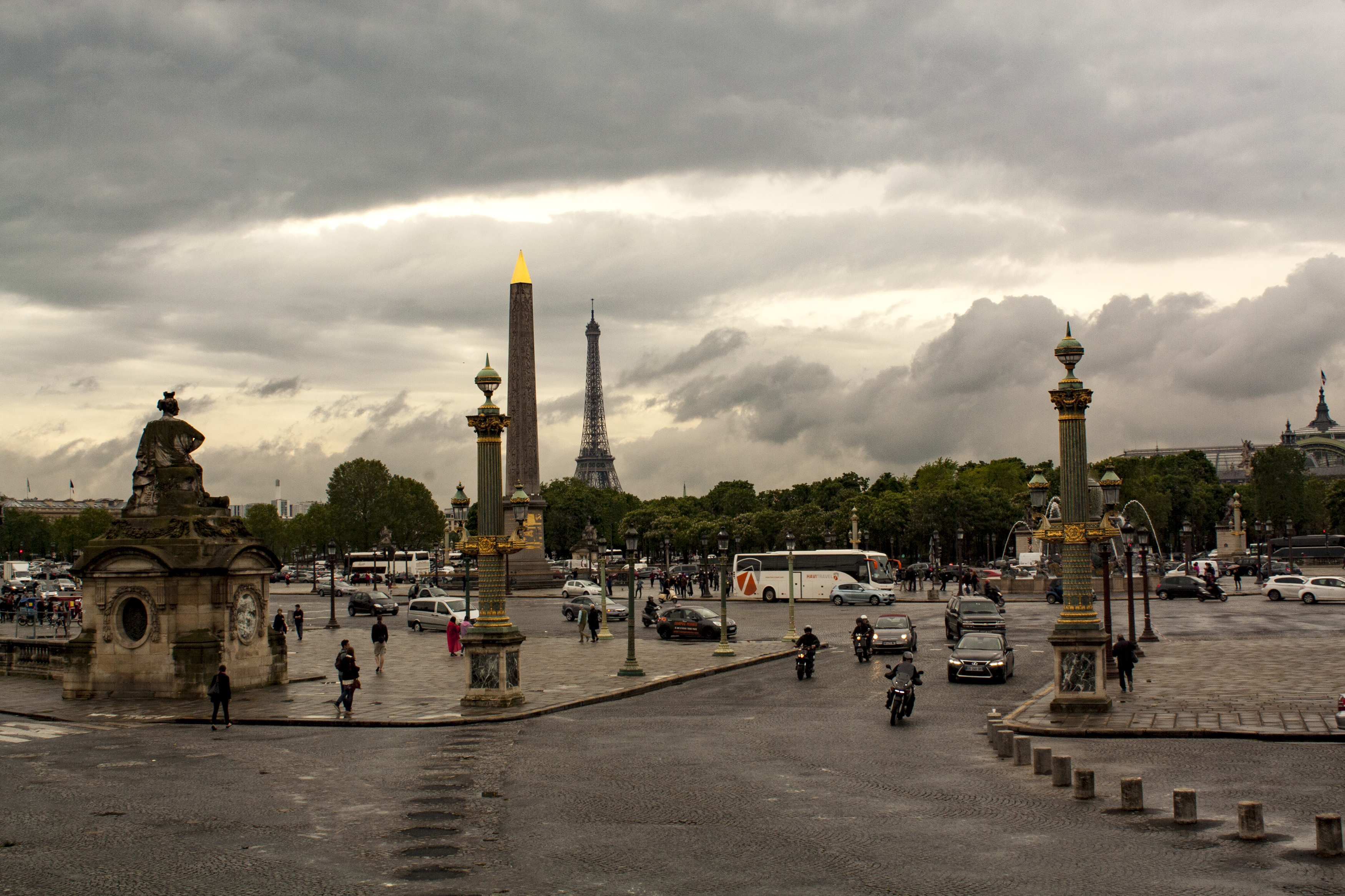 Vista desde Plaza de la Concordia Francia, París