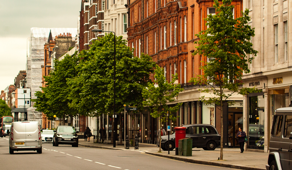 Las calles de la ciudad ciudad de Londres, UK