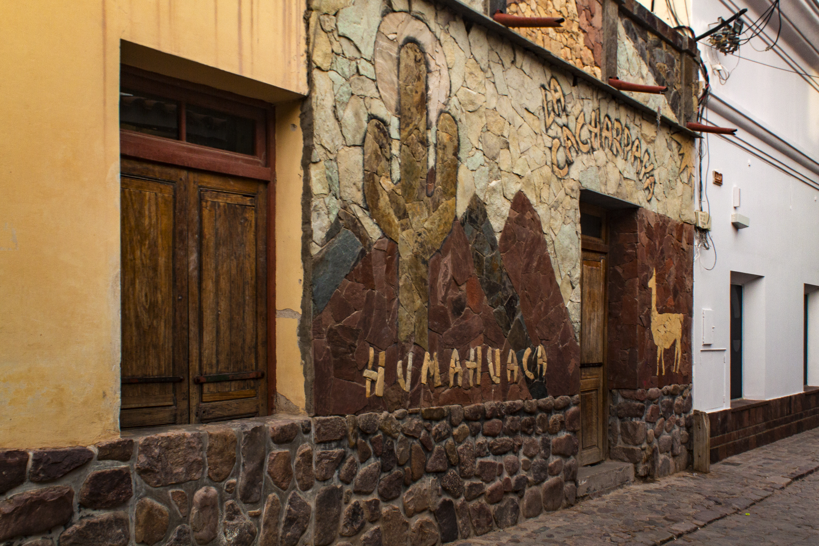 Fachadas del pueblo Humahuaca, Jujuy, Argentina