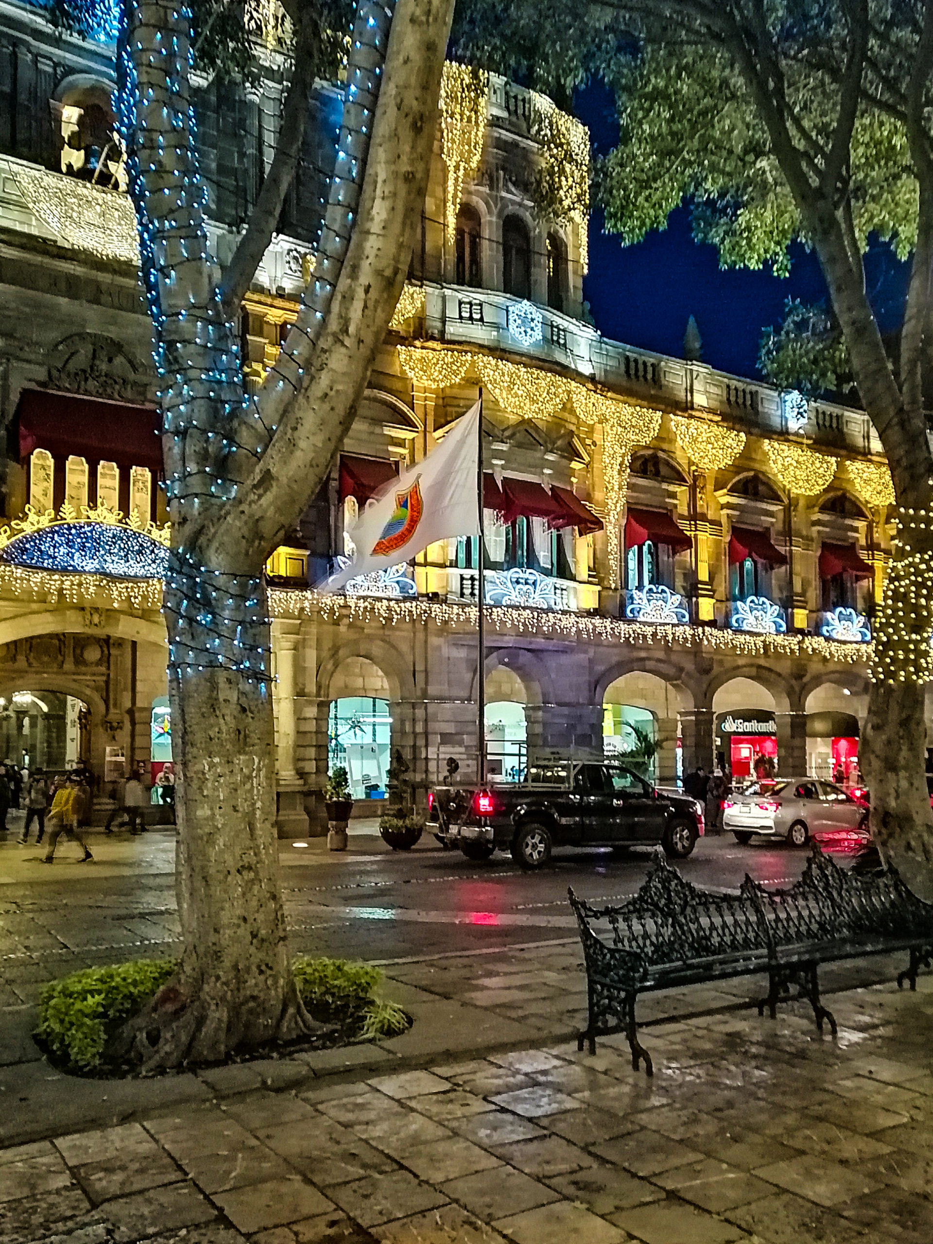 El Parque Central Centro histórico de Puebla, Puebla, México