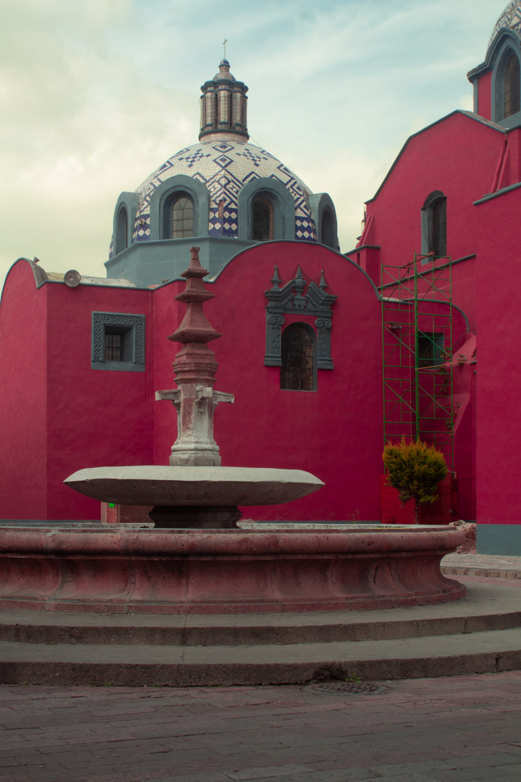 La fuente Centro Histórico, ciudad de Tlaxcala, Tlaxcala, México