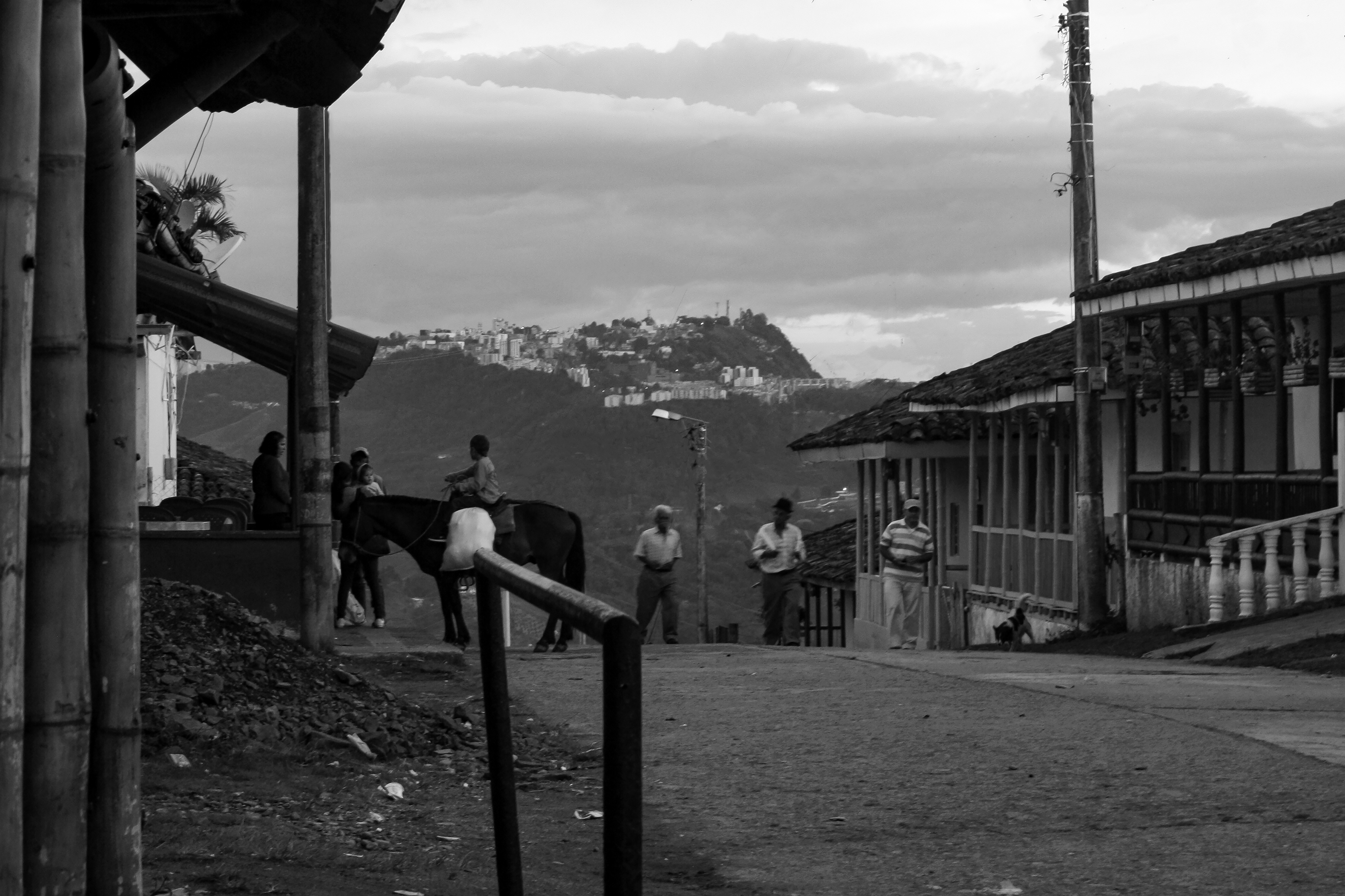 Afternoon at the village Pueblo Bonito, Caldas, Colombia