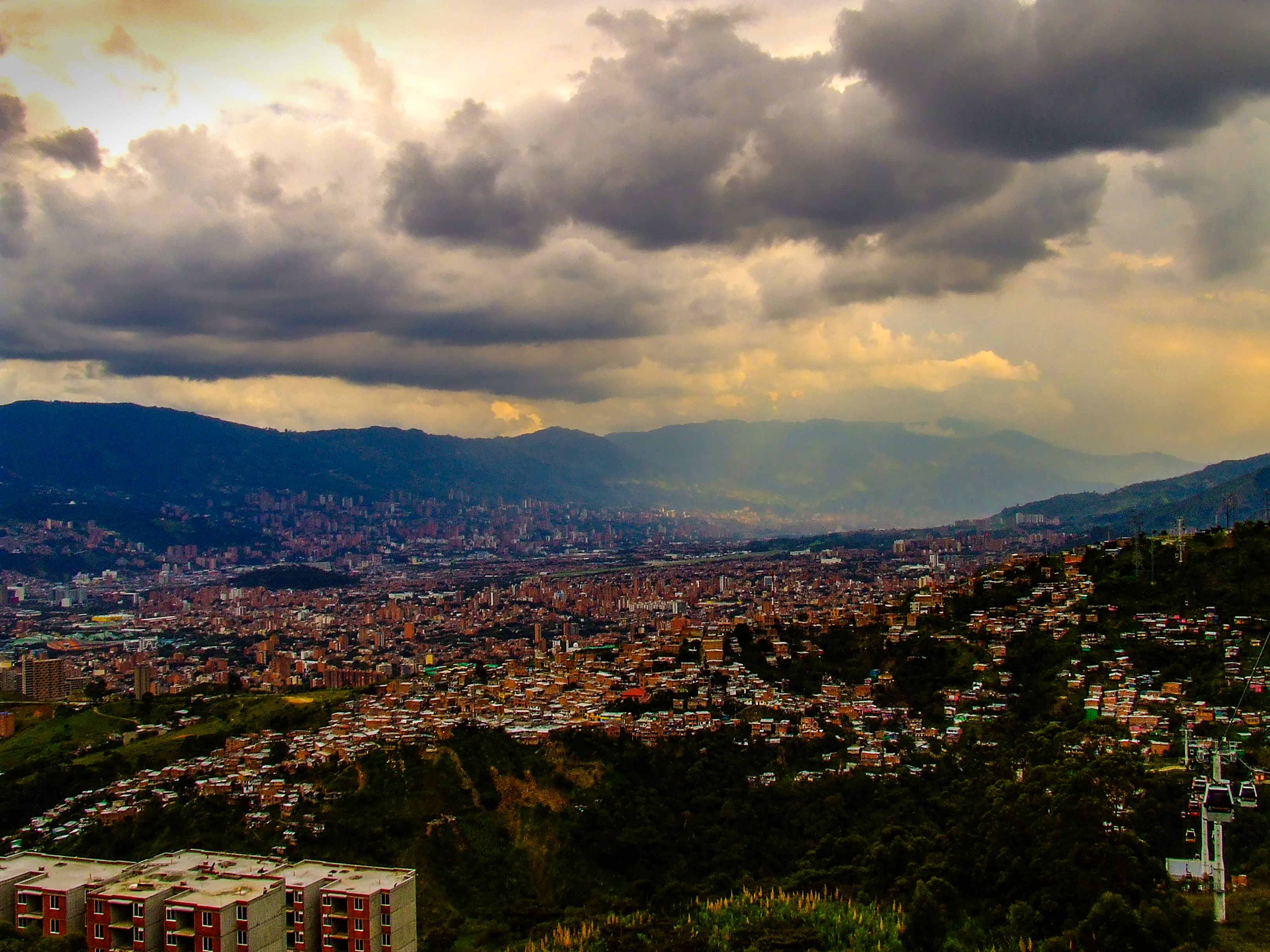 Vista de la ciudad Medellín, Antioquia, Colombia
