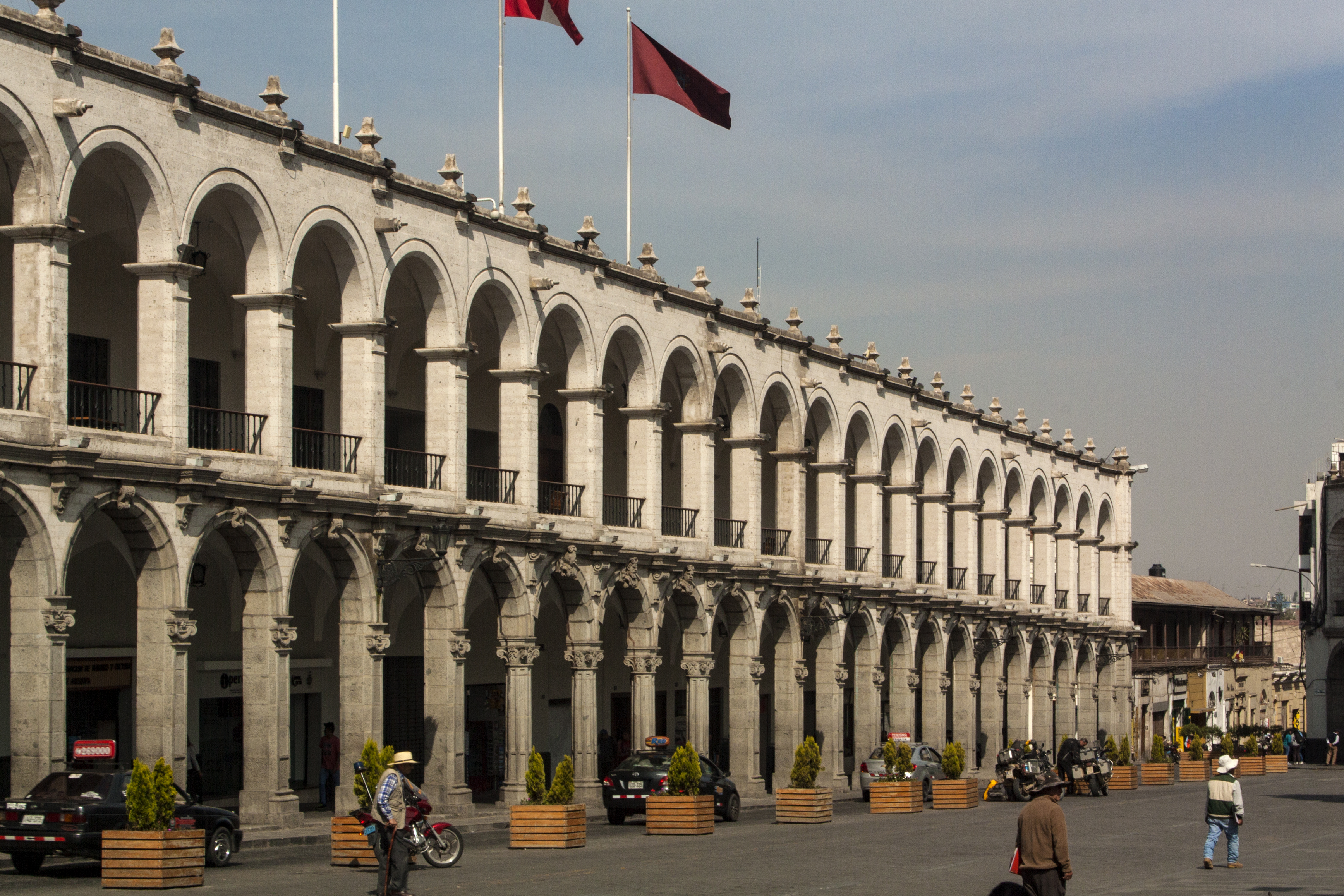 La Plaza de Armas ciudad de Arequipa, Arequipa, Perú