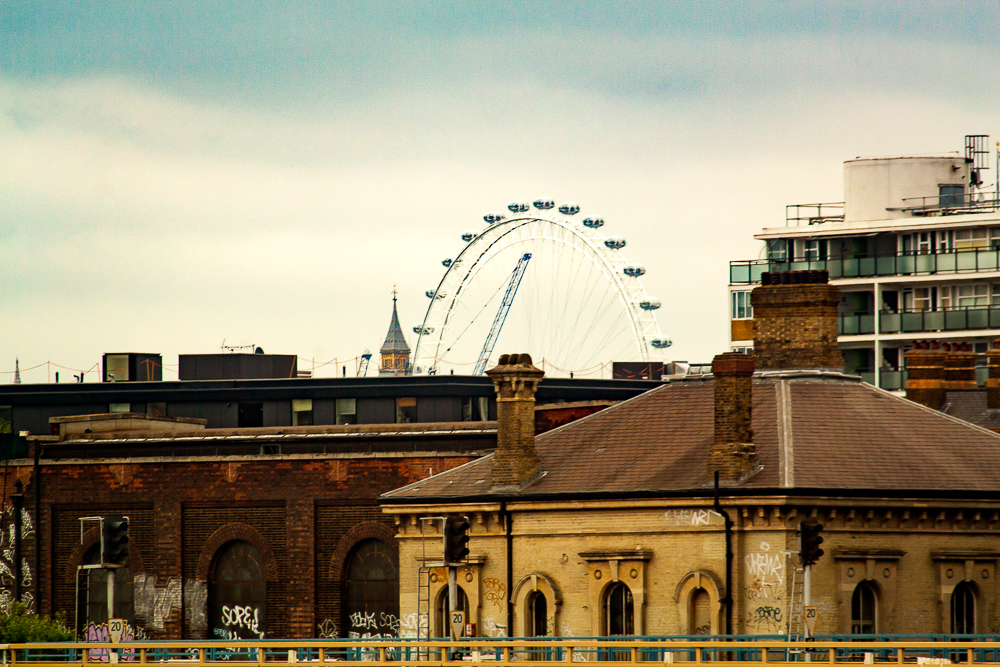 La rueda de la fortuna ciudad de Londres, UK